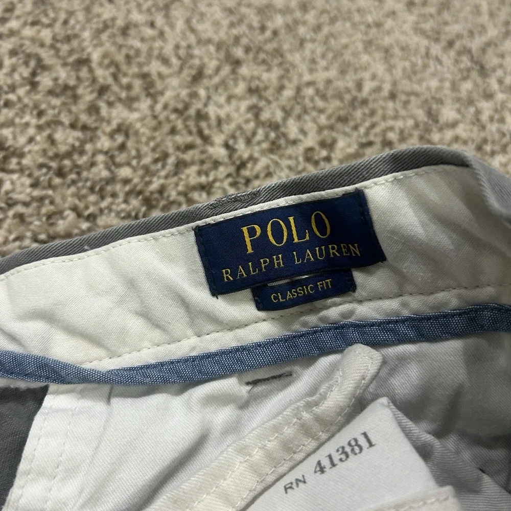 Polo Ralph Lauren Chino Pants Men's 36x32 Gray Classic Fit